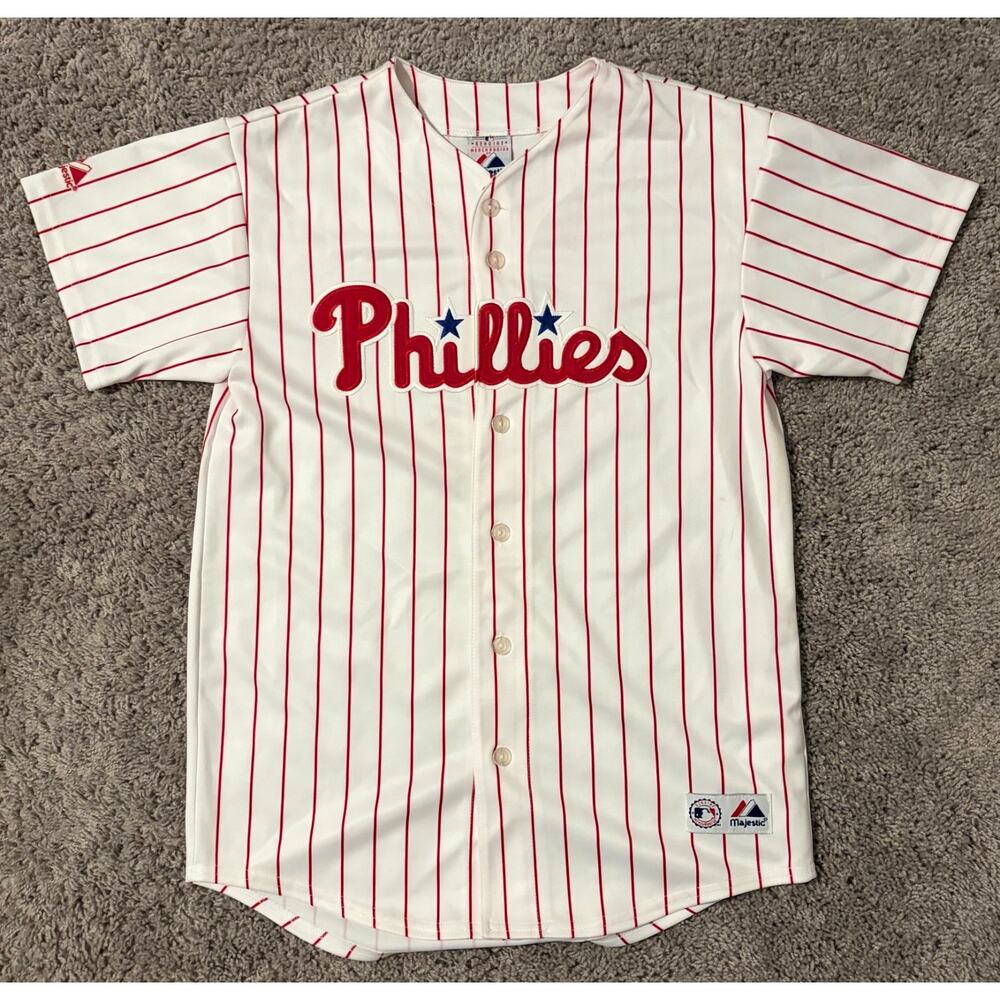 Vintage Philadelphia Phillies Bobby Abreu #53 Majestic Jersey Korean Made - XL